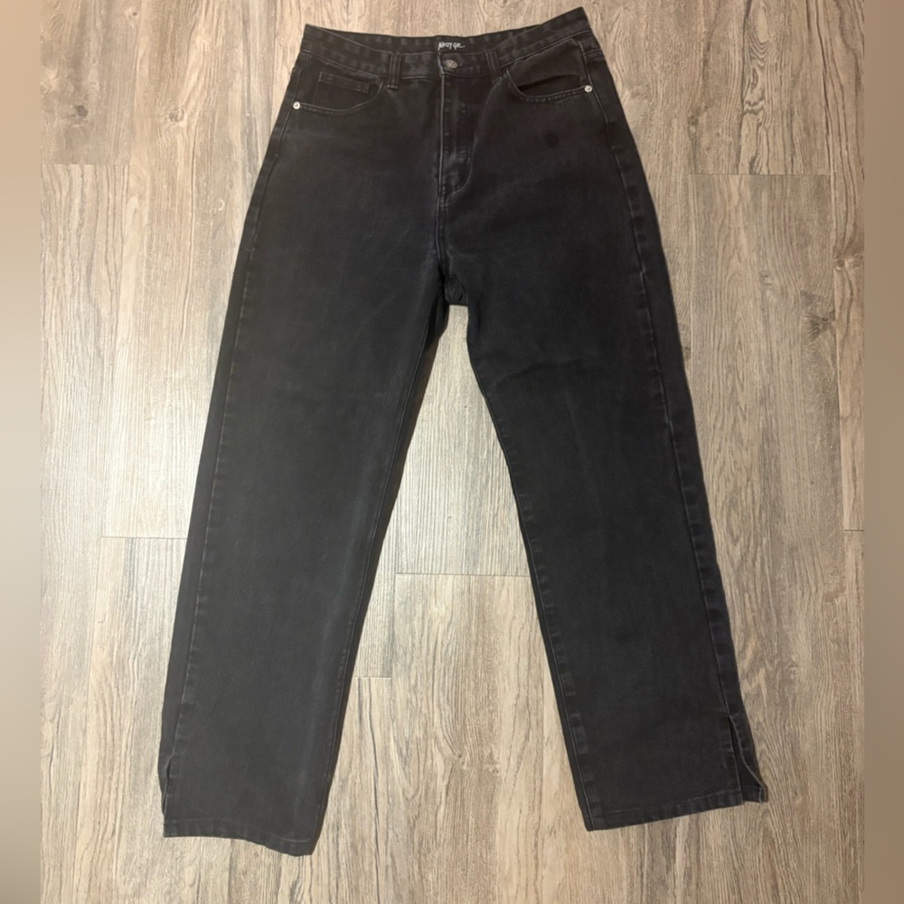 Nasty Gal Women's Black Straight Leg Jeans
